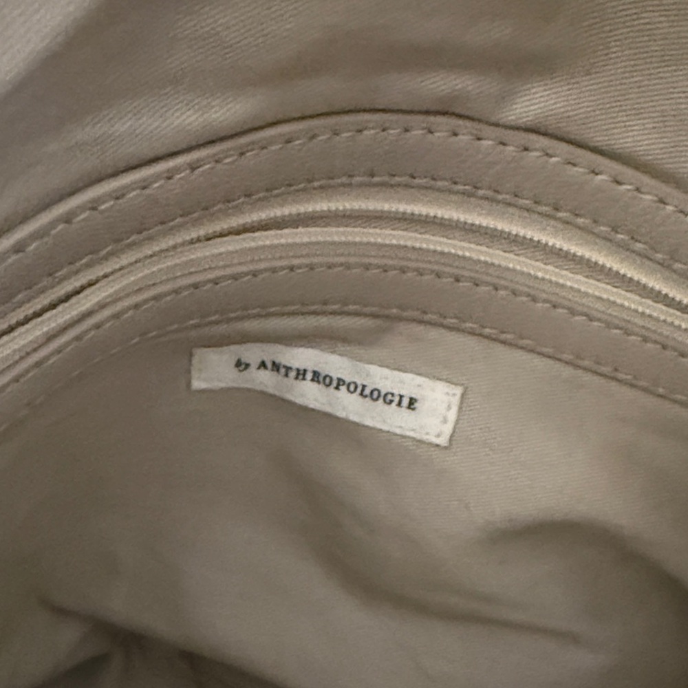 Anthropology Woven Crescent Shoulder Bag - Beige - Picture 9 of 13